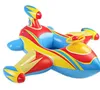 Verdickte kreative Flugzeug-Pools, Schwimmkreise, aufblasbare Kinder, die Kreis-Baby-Yacht sitzen