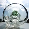 水ガラス植物竜巻ペルクオイルDABリググリーンペルクの陶磁器のドームレスのネイルカーブキャップ18mmの女性ジョイントボウルの水道管wp146
