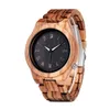 Bobobird Montres en bois Montres-bracelets en bois Calendrier naturel Affichage Bracelet Cadeau Relogio Navires des États-Unis Freeshipping1