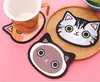 Copo de Água Café Tapetes de Silicone Gatos bonitos Desenhos Animados Isolamento Dos Desenhos Animados Bowl Pads Menina Mulher Coaster Nova Chegada 2 1Qc M2