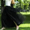 Tulle Skirts 임신을위한 출산 바닥 4 개월 미만의 공식 행사 얇은 의류 검은 보라색 스커트 사진 복장