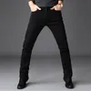 Nouveaux jeans d'affaires classique all-match noir de haute qualité jeans stretch doux mode d'affaires pantalons en denim décontractés marque hommes 201117