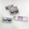 Boîte vide en plastique pour cils souples en bande de 8 mm à 25 mm, emballage personnalisé sous étiquette privée, véritable fournisseur de cils de vison