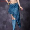 New Hot-Sale Professional Belly Dance Skirt Sexy Lace edge Skirt Irregular for Women Long Skirt bellydance costume egyptian 200928