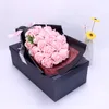 Rose artificiali fiore 18pcs creativo sapone fiori simulazione bouquet rosa per San Valentino regalo di compleanno