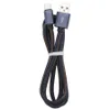 USB Type C -kablar denim 1M Micro V8 Charger Sync Data Cable laddningsladd för Android -telefon