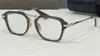 Nowy projekt mody Mężczyźni okulary optyczne 413 K Złota plastikowa kwadratowa rama Vintage prosty styl przezroczysty okulary najwyższa jakość czysty 2534