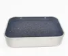 Boîte de rangement rectangulaire en métal à charnière, conteneur avec couvercle, petites boîtes en fer blanc portables polyvalentes, conteneurs vides XB