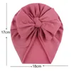 Solid Color Baby Milk velvet Caps Knitted Headband Bowknot Soft Elastic Baby boy Girl Headbands Hair Accessories