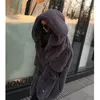 2020 Vinterfaux Fur Long Coat Kvinnor Tjock Varm Fluffig Oversized Hooded Coats Overcoat Kvinna Lösa Plush Fur Jackor OuterWear1