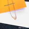 Luxury Pendant Necklace Flower Bracelet Fashion for Man Woman Rose Gold Necklaces Bangles Highly Quality Women Party Wedding Lover1384607