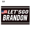 2024 Nouveau Lets go Brandon Trump Drapeau électoral Double face Drapeaux présidentiels 150x90cm Vente en gros DHL GC1007