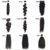 9A MINK Brasilianska Virgin Hair Buntar Body Wave 3pcs Lot Brasilianska Human Hair Buntles Loose Wave Deep Wave Kinky Straight Hair Weave Bundles