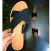 Мода крест женщин тапочки искусственная кожа летняя обувь женщина солидные наружные дамы слайды плюс размер 37-41 женские флопса X1020