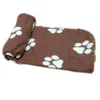 60x70 cm coperte per cani da compagnia per gatti Cute Floral Pet Sleep Warm Paw Print Dog Cat Puppy Fleece Morbida coperta Letti Mat SN1596