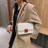 HBP Crossbody Bag para Mulheres Branco Versão Coreana Mulheres Messenger Bags SAC A Main Feminino Couro Bolsas Ombro Vintage