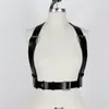 Bälten Uyee Pu Leather Sexy Belt underkläder för vuxen justerbar kropps bondagsbur bh sele hänge rave midja bred rem lb-009240k