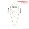 Brand Creative Multilayer Necklace Chokers for Women Gold Silver Plated Chains Copper Star Tassels Pendant Halsband Elegant Jewel8073630