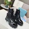 Genuine Leather Womens Boots Luxury Splicing Middle Heel High Quality Short 3CM Heel Ankle Boots Box Size 35-41