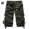 Оптовая продажа, летние корейские тактические брюки, военные мужские свободные комбинезоны с несколькими карманами, мужские укороченные брюки-карго 201116