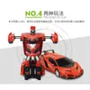 Zabawki dla dzieci, deformacja jednego kliknięcia, symulacja robota samochodowa, elektryczne pojazdy czteropasmowe, zdalne 201201