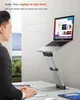 Support pour ordinateur portable pour bureau, support ergonomique pour ordinateur portable assis à debout avec hauteur réglable jusqu'à 21", support pour ordinateur portable en aluminium ventilé