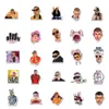 50 pcs cantor Bad Bunny adesivos guitarra impermeável graffiti adesivos carro laptop motor skate bagagem decalques clássicos brinquedo