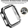 Vetro + copertura per custodie Apple iwatch 44mm 40mm 42mm 38mm 41mm 45mm protezione per lo schermo paraurti Apple watch band serie SE 7 6 5 4 3 accessori coperture per custodie con diamanti