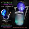 Universal Car Ashtray With Led Lights Creative Personality Covered Inside multi-function Car Supplies
