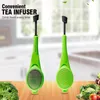 Reusable Convenient Tea Infuser Gadget Measure Coffee Tea Flavor Swirl Stir Press Healthy Food Grade Plastic Strainer Kitchen Tools CFYL0193