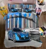 3D Pościel Zestaw Samochodowy Photos Bed Arkusze Królowa Twin Pełna Duvet Pokrywa Prześcieradło Poszewka 4 sztuk / Set Dopasowany Arkusz Tekstylia Home T200706