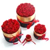 ボックスの保存された現実のバラの花のロマンチックな永遠のバラの箱セットロマンチックなバレンタインの日ギフト最高の母の日ギフト