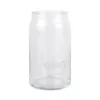 310ml 500mlのガラスの飲み物カップ透明ジュースミルクティーカップ木製ふたのスクラブマグカップと藁のマグスフェスティバルギフトボックスbh5813 Tyj