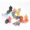 Rauchen Farbiges Glas Bubble Carb Cap Cactus Panda Duck Hat Style Dome für Quartz Thermal Banger Nails Bongs Dab Oil Rigs