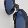 Óculos de sol redondos listrados de alta qualidade óculos de designer steampunk para homens e mulheres moldura de prancha proteção UV400 com case original4768281