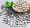 1000pcs / parti 6mm * 0.8mm Öppna hoppa ringar Länkslingor för DIY smycken gör kontaktarmband halsband örhängen smycken DIY Hitta delar