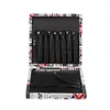 7pcs Hair Scissors Case Shears Holder Portable PU Leather Professional Hairdressing Barber Salon Tools Storage Case