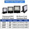 Floodlights 100W 200W 300W 400W 500W 600W IP65 Waterdichte LED Flood Light 5000K Daglicht Witte schijnwerpers voor tuin, tuin, speeltuin, basketbalveld