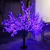 屋外LED人工桜のツリーライトクリスマスツリーランプ1248pcs LED 6フィート1 8m高さ110VAC 220VAC雨プルーフ175H