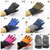 Full Finger Touch Gloves Bicycle Cycling Hiking Sports Touch Screen Glove Fleece Windproof Outdoor Gloves 7 Colors