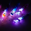 Cartoon Unicorn Light Pen LED Lights Silica Head Gel Pen Glowing Ballpoint Pen Student Stationery School Writing Gift Supplies blue ink