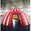 Ingresso da circo oxford rosso bianco da 5 m di diametro Tenda igloo gonfiabile di alta qualità pop-up a cupola completa per ingresso festa per eventi all'aperto