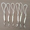 100 Stks Rode Mixcolor Cell Case Lanyard Lariat Nylon Strap Cord Lobster Claw Clasp Split Jump Ring Hang Touw Sleutelhangers Houder