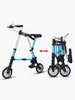 Bicicleta plegable de 8 pulgadas y 10 pulgadas para mujer, Mini bicicleta multifunción, marco de bicicleta plegable, aleación de aluminio, bicicleta para niños limitada de 80kg