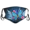 face mask men women personality cotton butterfly fashion masks adult boys girls dustproof haze breathable print facemask wholesale