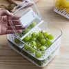 Refrigerator Food Storage Containers with Lids Kitchen Storage Seal Tank Plastic Separate Vegetable Fruit Fresh Box Big Ml 201021