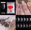 En iyi 500 adet / paket Doğal Temizle Yanlış Akrilik Nail İpuçları Tam / Yarım Kapak İpuçları Fransız Keskin Tabut Balerin Sahte Çiviler UV Jel Manikür Araçları