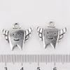 Alloy Tooth Fairy Teeth Handmade Charms Pendant For Jewelry Making Bracelet Necklace DIY Accessories 18x19mm Antique Silver 200Pcs1895