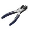 R3 3 mm Stanzschneider-Zange, hochwertiger Stahl + blaues Gummi, für Griff, schwerer PVC-Ausweis, Eckenrunder, Puncher, Winkelspalt, Y200321