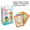 Mideer pitt katten stor lunch kort bräda spel roligt leksak mat kort färg matchande förälder-barn familj interaktiva spel